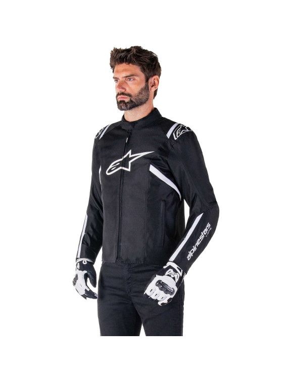 Alpinestars T-SPS V2 WP Men's Motorcycle Jacket Black/White 320022512 - 12 Alpinestars T-SPS V2 WP Men's Motorcycle Jacket Black/White 320022512 - 12