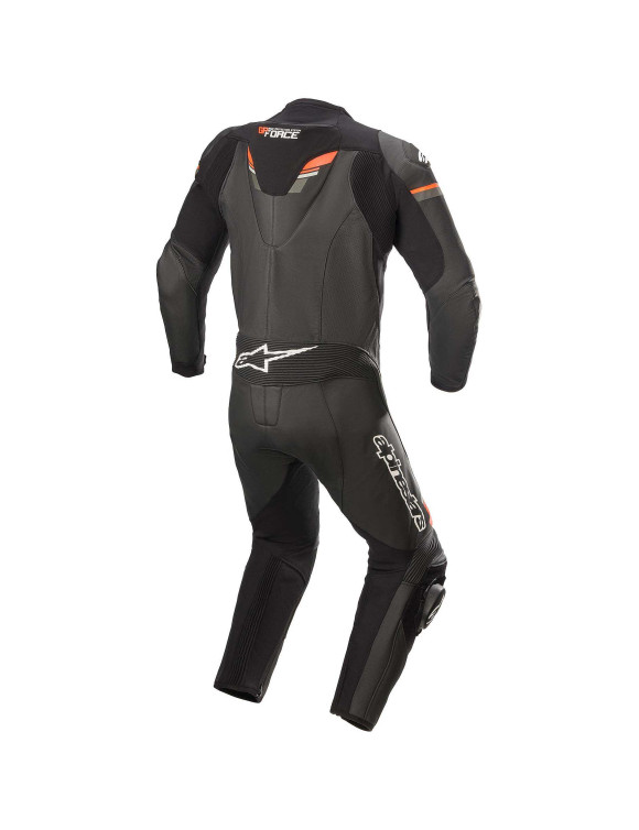 Tuta Moto Alpinestars In Pelle GP Force Chaser - 1 Pezzo - Nero/Rosso fluo 31503211030 - 2