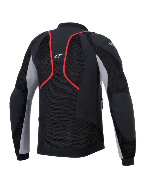 Veste de moto Alpinestars Troop-Air Pro - Noir/Gris cendré/Rouge vif 33011251087 - 2