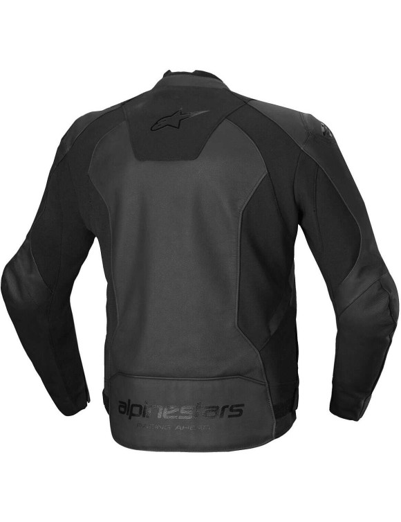 Alpinestars Faster V3 Leather Motorcycle Jacket - Black/Black 31035251100 - 2 Alpinestars Faster V3 Leather Motorcycle Jacket - Black/Black 31035251100 - 2