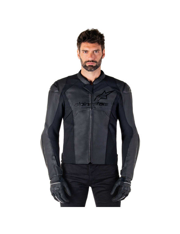 Giacca Moto Alpinestars In Pelle Faster V3 - Nero/Nero 31035251100 - 3 Giacca Moto Alpinestars In Pelle Faster V3 - Nero/Nero 31035251100 - 3