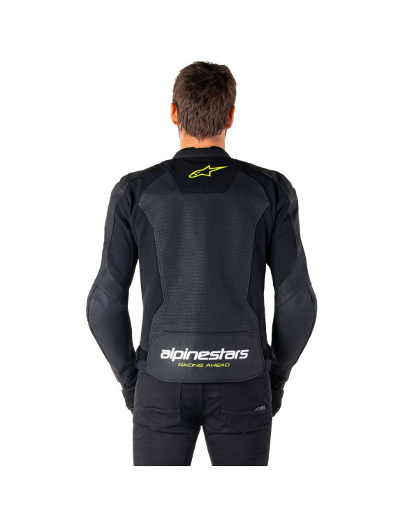 Alpinestars Faster V3 Airflow Leder-Motorradjacke – Schwarz/Weiß/Fluo Gelb 3103625125 - 5 Alpinestars Faster V3 Airflow Leder-Motorradjacke – Schwarz/Weiß/Fluo Gelb 3103625125 - 5