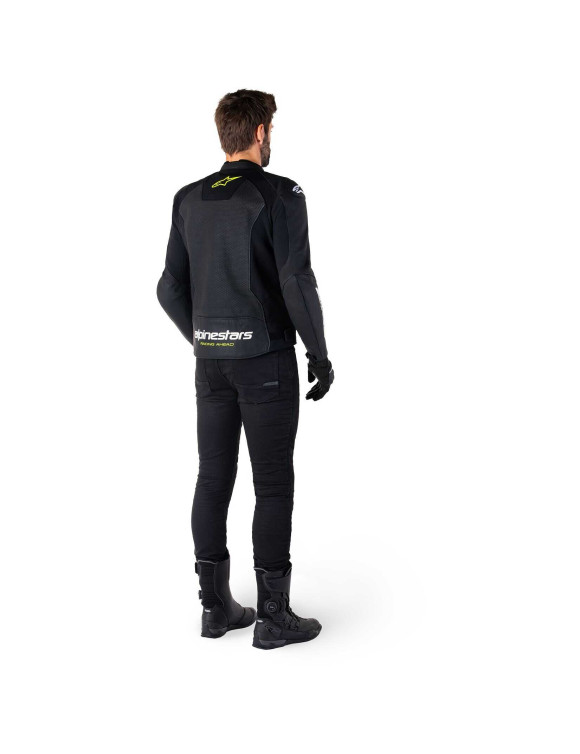 Alpinestars Faster V3 Airflow Leder-Motorradjacke – Schwarz/Weiß/Fluo Gelb 3103625125 - 10 Alpinestars Faster V3 Airflow Leder-Motorradjacke – Schwarz/Weiß/Fluo Gelb 3103625125 - 10