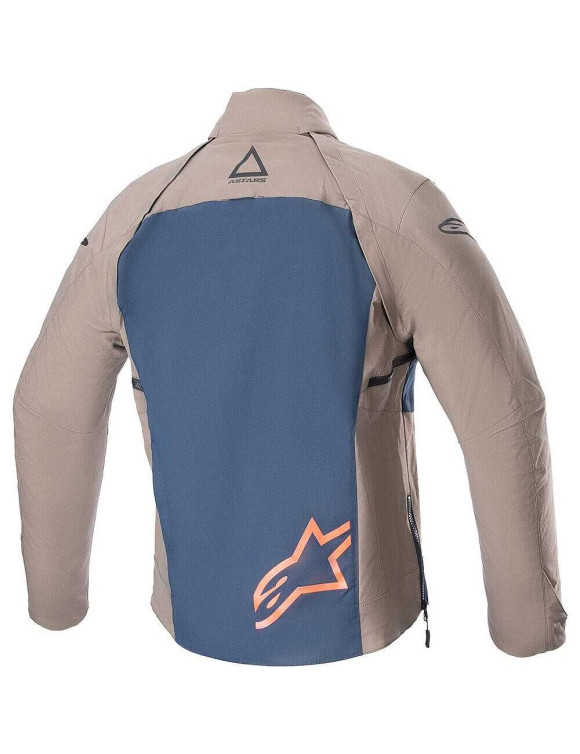 Veste de moto Alpinestars Techdura Falcon - Marron/Bleu nuit 37045248007 - 2