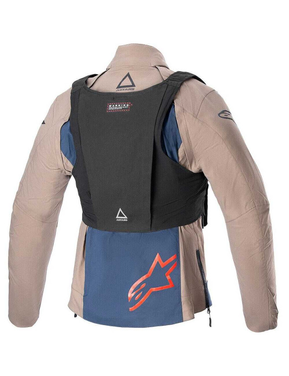 Veste de moto Alpinestars Techdura Falcon - Marron/Bleu nuit 37045248007 - 4