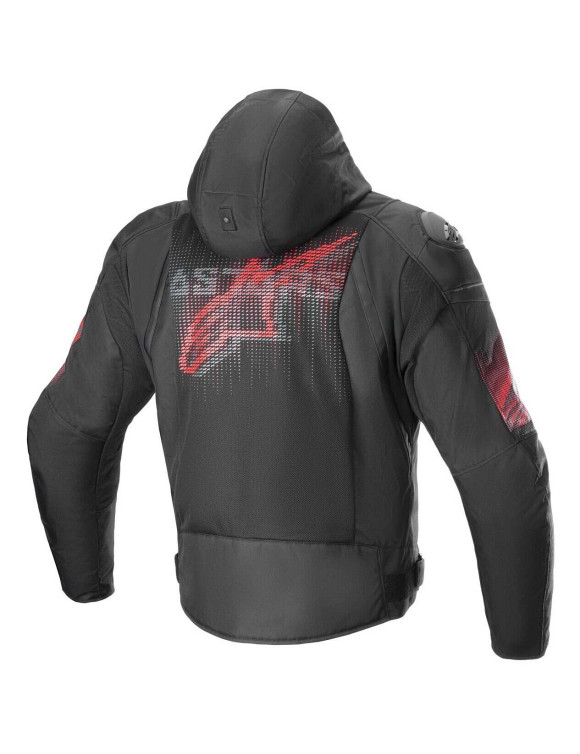 Chaqueta de moto impermeable Alpinestars Zaca Air Venom - Negro/Rojo brillante 33032241303 - 2