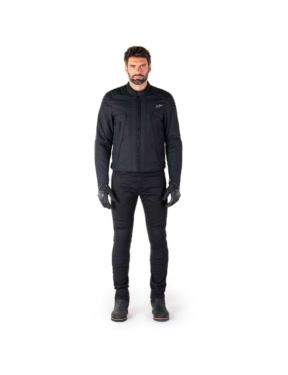 Chaqueta de moto Alpinestars Clayton resistente al agua - Negro/Negro 32008251100 - 7 Chaqueta de moto Alpinestars Clayton resistente al agua - Negro/Negro 32008251100 - 7