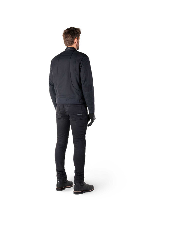 Giacca Moto Alpinestars Clayton Resistente All'Acqua - Nero/Nero 32008251100 - 10 Giacca Moto Alpinestars Clayton Resistente All'Acqua - Nero/Nero 32008251100 - 10