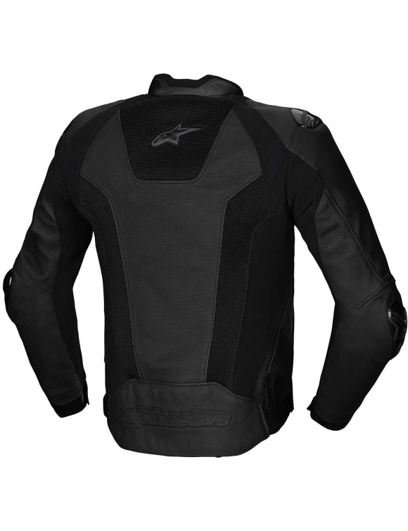 Alpinestars Missile V3 Airflow Leather Motorcycle Jacket - Black/Black 31002251100 - 2