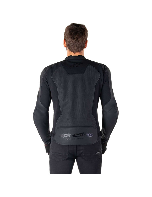 Giacca Moto Alpinestars In Pelle Faster V3 Airflow - Nero/Nero 31036251100 - 5 Giacca Moto Alpinestars In Pelle Faster V3 Airflow - Nero/Nero 31036251100 - 5