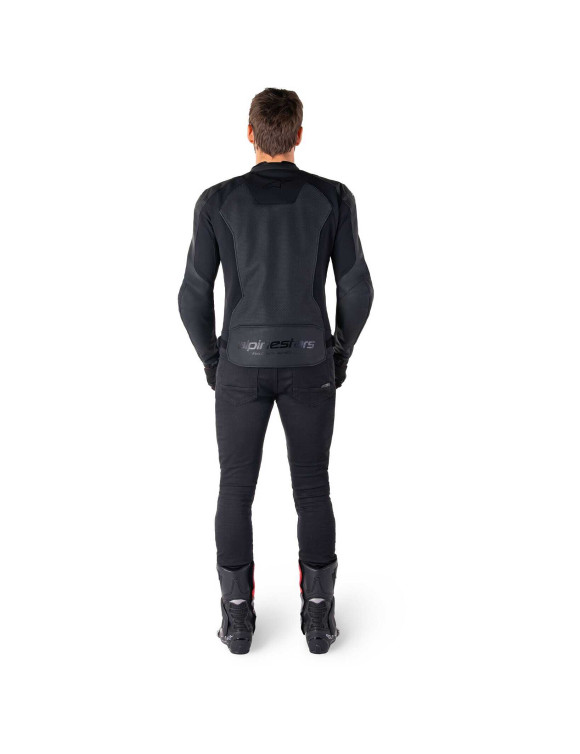 Veste de moto en cuir Alpinestars Faster V3 Airflow - Noir/Noir 31036251100 - 9 Veste de moto en cuir Alpinestars Faster V3 Airflow - Noir/Noir 31036251100 - 9