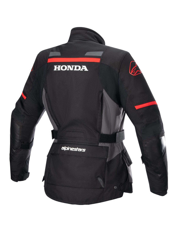 Chaqueta de moto Alpinestars Stella Honda Andes V3 Drystar® para mujer - Negro/gris alquitrán/Rojo brillante - 2
