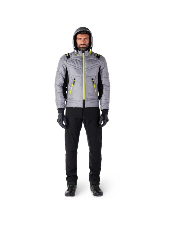 Chaqueta de moto impermeable Alpinestars Mohobbs - Gris lunar/Verde limón 32009259143 - 13 Chaqueta de moto impermeable Alpinestars Mohobbs - Gris lunar/Verde limón 32009259143 - 13