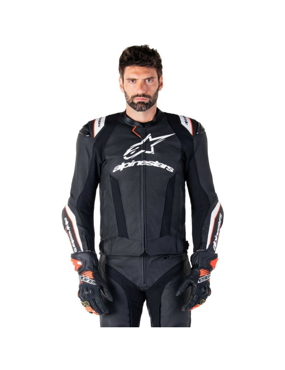 Alpinestars Missile V3 Ignition Leder-Motorradjacke – Schwarz/Weiß 310032512 - 3 Alpinestars Missile V3 Ignition Leder-Motorradjacke – Schwarz/Weiß 310032512 - 3