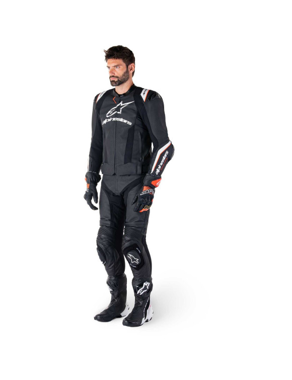 Alpinestars Missile V3 Ignition Leder-Motorradjacke – Schwarz/Weiß 310032512 - 10 Alpinestars Missile V3 Ignition Leder-Motorradjacke – Schwarz/Weiß 310032512 - 10