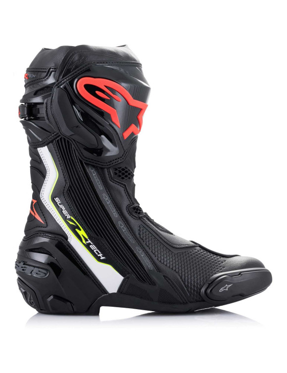 Botas de moto Alpinestars Supertech R - Negro/Blanco/Rojo Influenza/Amarillo Influence 22200211236 - 4 Botas de moto Alpinestars Supertech R - Negro/Blanco/Rojo Influenza/Amarillo Influence 22200211236 - 4