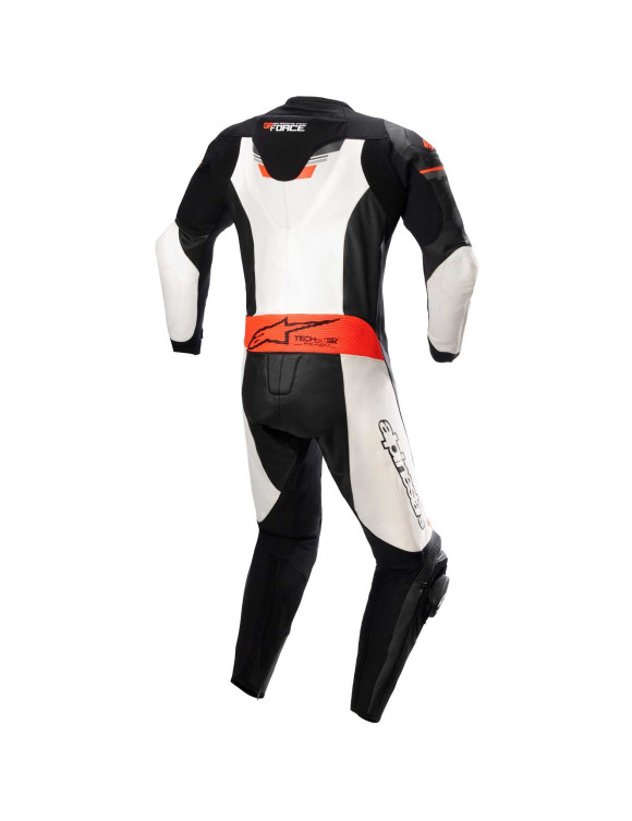 Alpinestars GP Force Chaser Leather Motorcycle Suit - 1 Piece - Black/White/Fluo Red 31503211231 - 2 Alpinestars GP Force Chaser Leather Motorcycle Suit - 1 Piece - Black/White/Fluo Red 31503211231 - 2