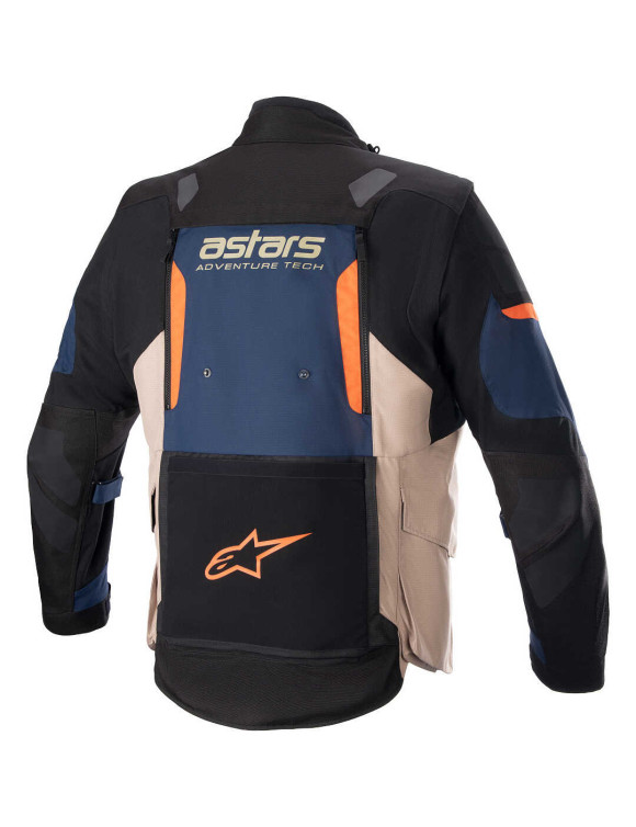 Giacca Moto Alpinestars Halo Drystar - Blu scuro/Cachi scuro/Fiamma/Ora 32048227194 - 2 Giacca Moto Alpinestars Halo Drystar - Blu scuro/Cachi scuro/Fiamma/Ora 32048227194 - 2