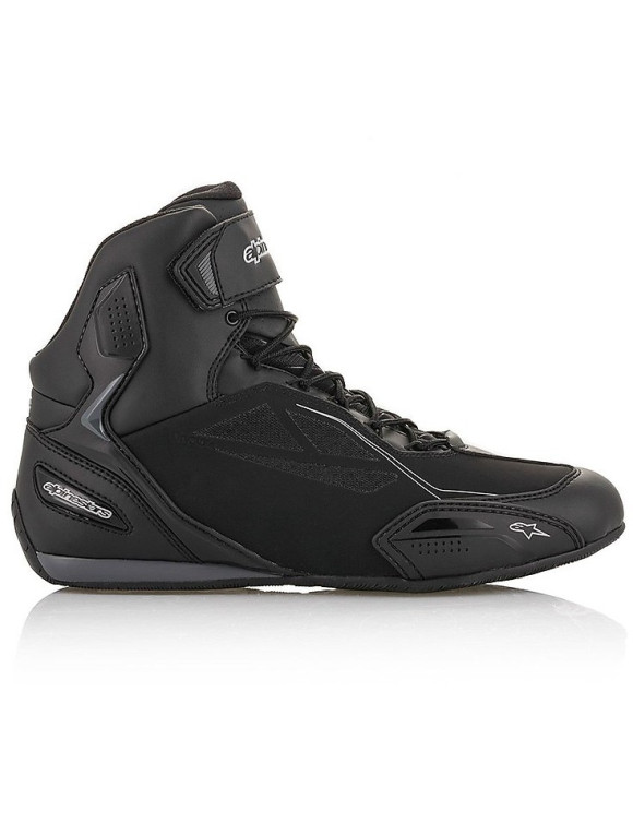 Zapatos de moto Alpinestars Stella Faster-3 Drystar® para mujer - Negro/Plata 2540919119 - 4