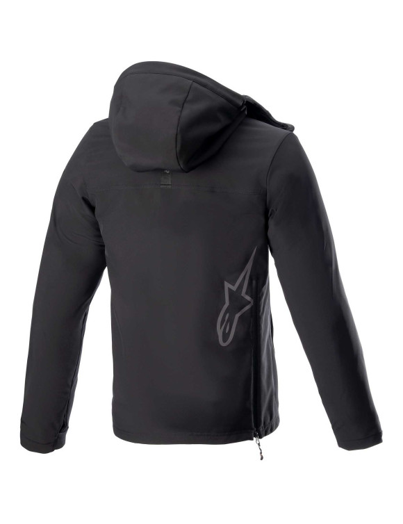 Felpa Con Cappuccio Alpinestars Sherpa Riflesso - Nero 42081231119 - 2 Felpa Con Cappuccio Alpinestars Sherpa Riflesso - Nero 42081231119 - 2
