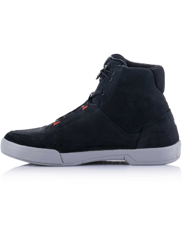 Chaussures de moto Alpinestars Chrome - Noir/Gris froid/Rouge fluo 25123221054 - 2