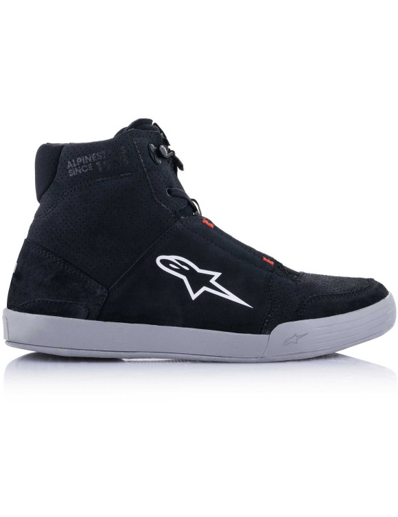 Chaussures de moto Alpinestars Chrome - Noir/Gris froid/Rouge fluo 25123221054 - 3