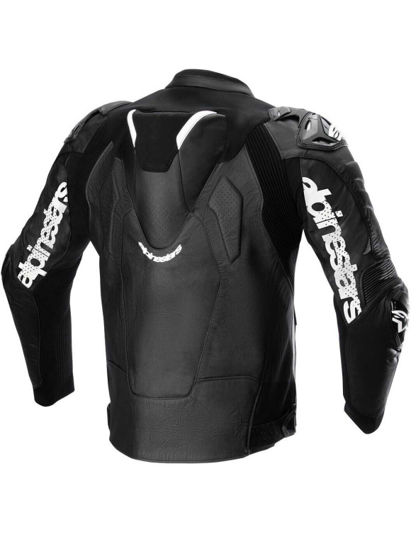 Giacca Moto Alpinestars In Pelle Atem V5 - Nero/Bianco 310652412 - 2
