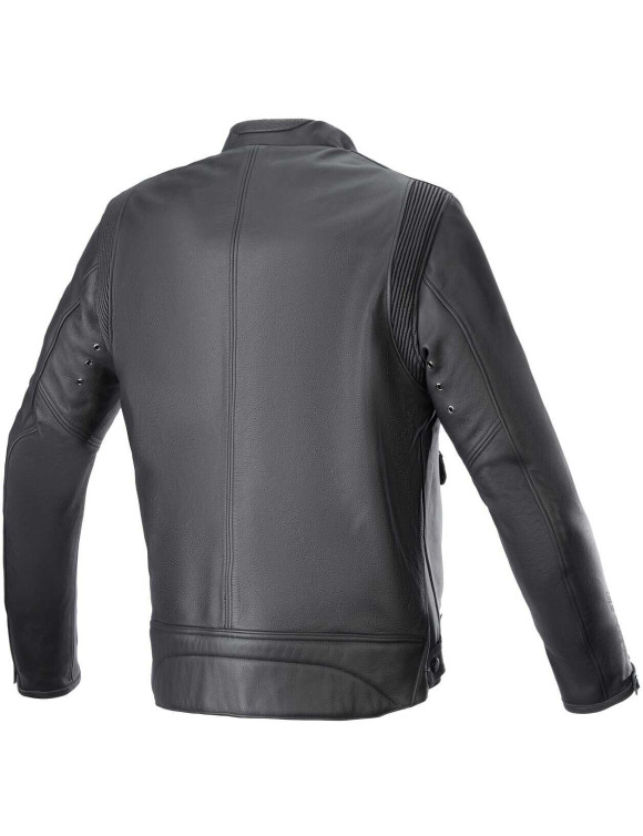Giacca Moto Alpinestars In Pelle Dyno - Nero/Rosso rubino/Ecru 31039241316 - 2