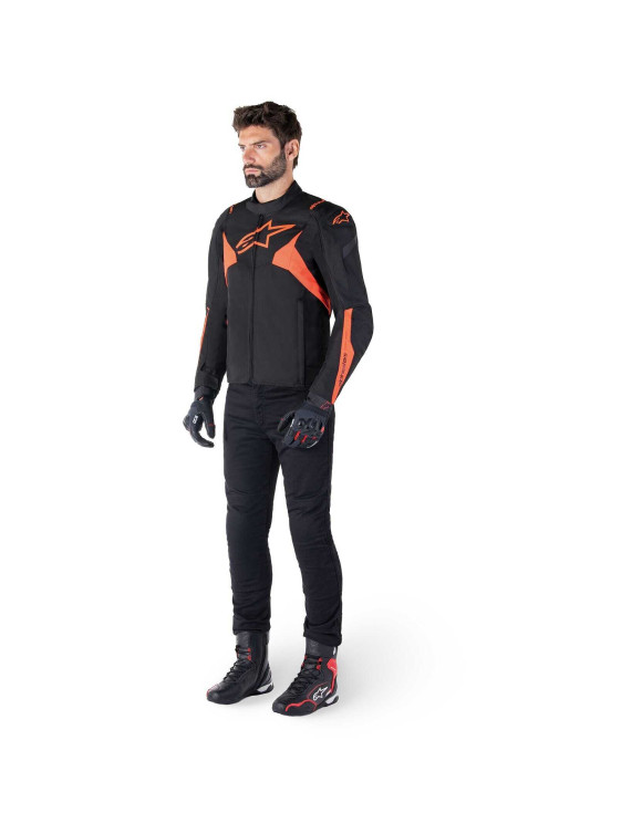 Alpinestars Veste de moto imperméable T - Jaws V4 - Noir/Rouge Fluo 32001251030 - 10 Alpinestars Veste de moto imperméable T - Jaws V4 - Noir/Rouge Fluo 32001251030 - 10