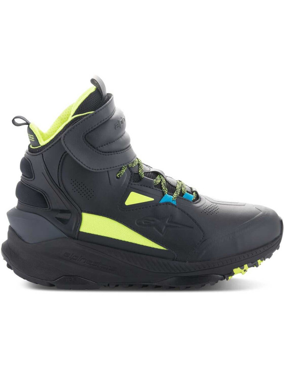 Alpinestars Speedstreet Motorcycle Shoes - Black/Lime/Ocean Blue 26503251488 - 2