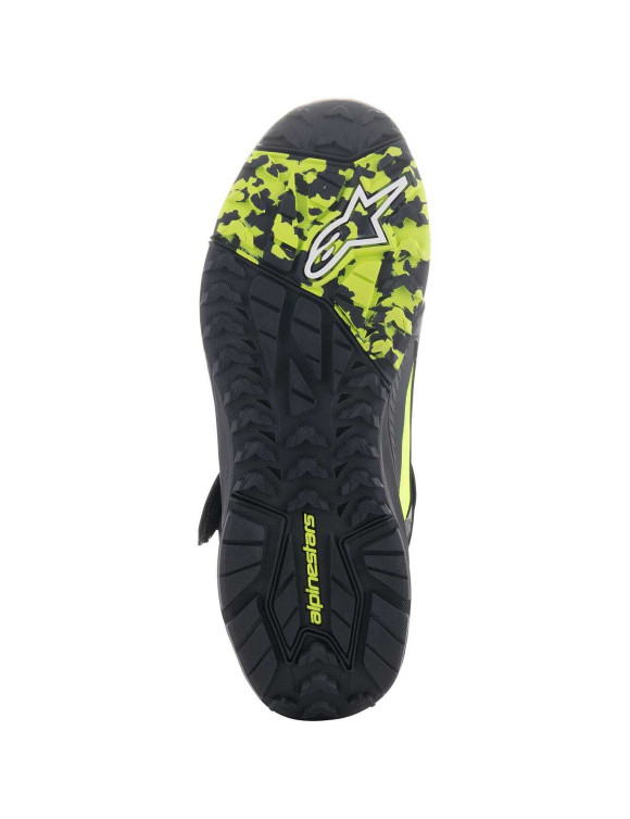 Alpinestars Speedstreet Motorcycle Shoes - Black/Lime/Ocean Blue 26503251488 - 5