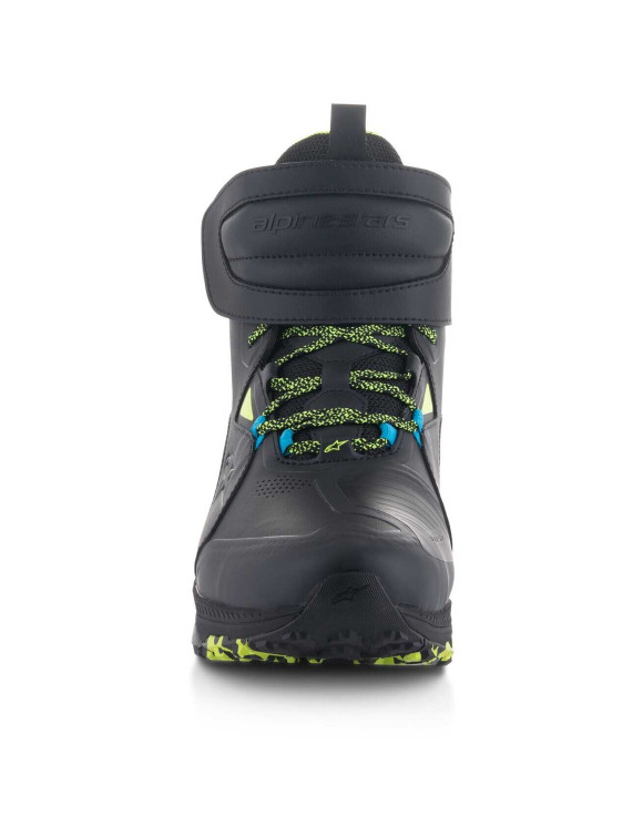 Alpinestars Speedstreet Motorcycle Shoes - Black/Lime/Ocean Blue 26503251488 - 6