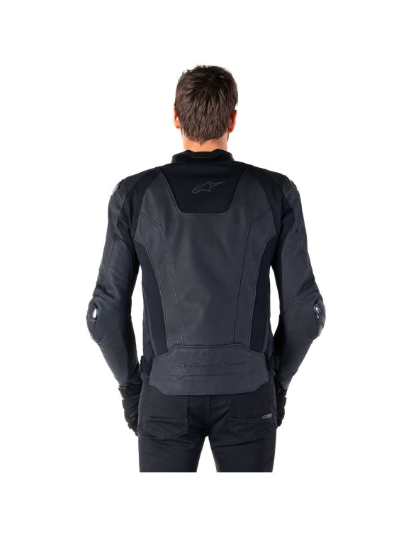 Chaqueta de moto de cuero Alpinestars Missile V3 - Negro/Negro 31001251100 - 5