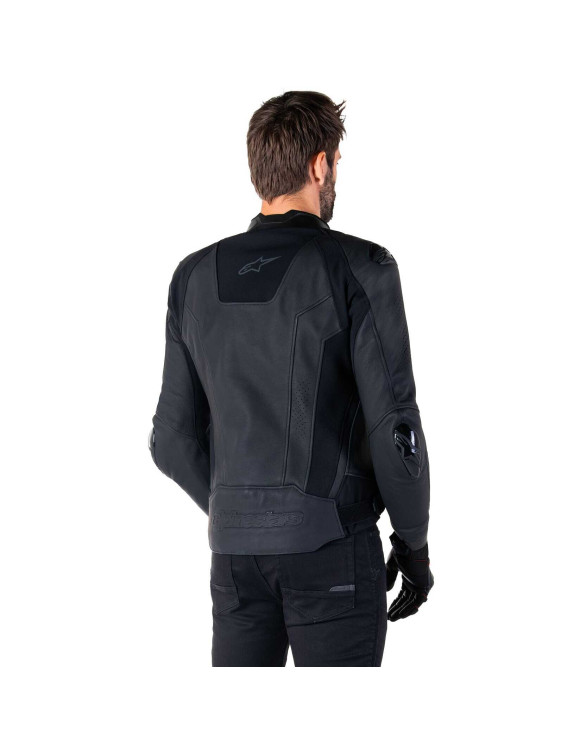 Chaqueta de moto de cuero Alpinestars Missile V3 - Negro/Negro 31001251100 - 6