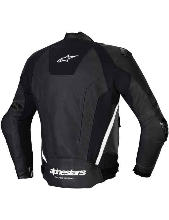 Veste de moto en cuir Alpinestars Missile V3 - Noir/Blanc 310012512 - 2