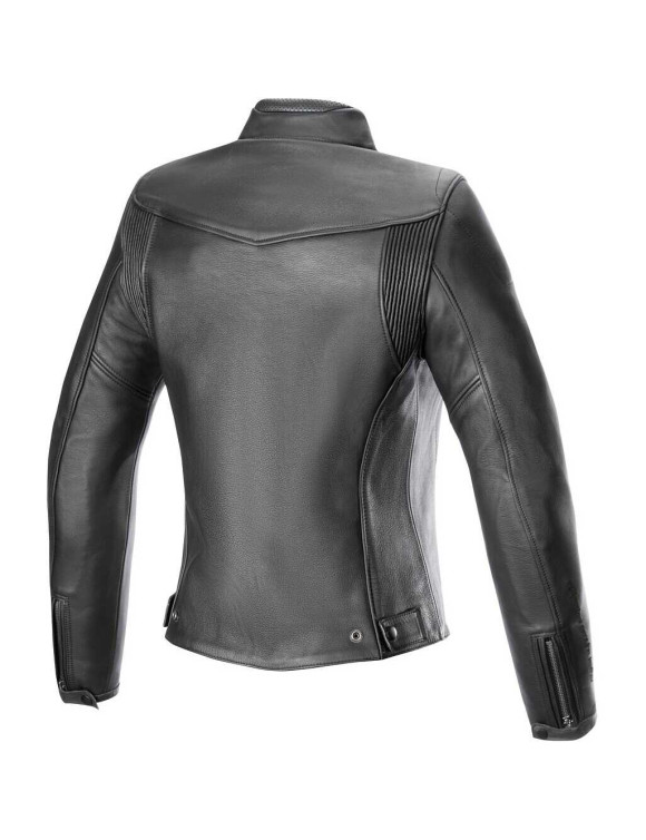 Alpinestars Tory Women's Leather Motorcycle Jacket - Black/Black 31138241100 - 2