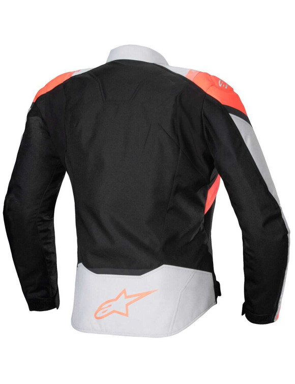 Chaqueta de moto impermeable Alpinestars Stella T - Jaws V4 - Negro/Hielo/Gris/Coral Fluo 3210125 - 2