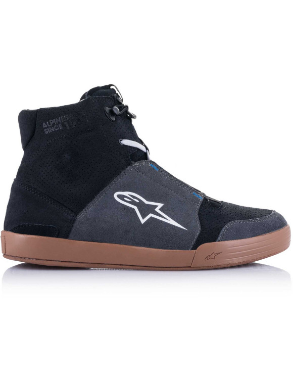 Chaussures de moto Alpinestars Chrome - Noir/Asphalte/Caoutchouc/Bleu 25123221172 - 3