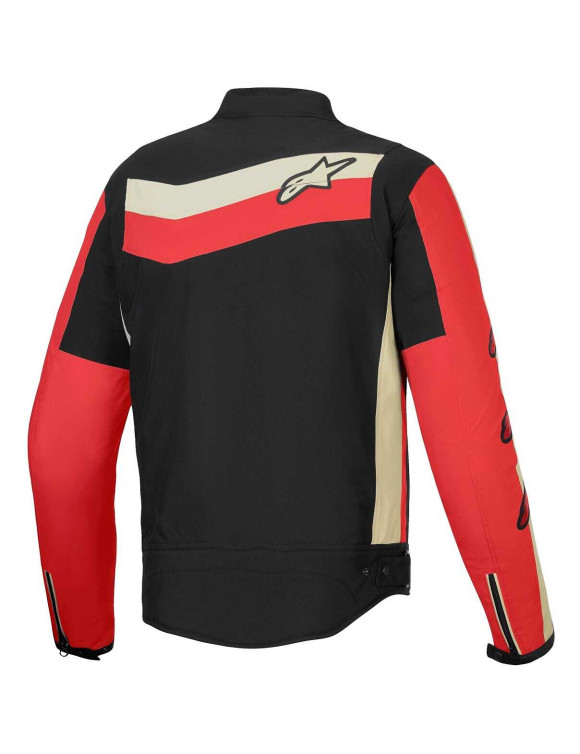 Chaqueta de moto Alpinestars T-Dyno resistente al agua - Negro/Rojo brillante/Crudo 32016251486 - 2