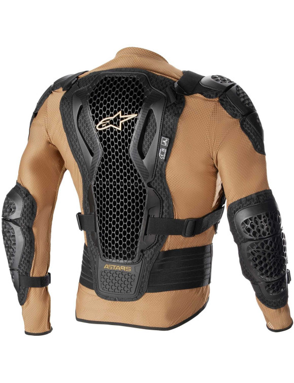 Giacca Moto Alpinestars Protettiva Bionic Action V2 - Sabbia/Nero/Mandarino 6506823814 - 2