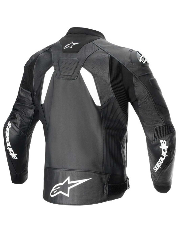 Chaqueta de moto de cuero Alpinestars Airflow GP Plus R V4 - Negro/Blanco 310062412 - 2 Chaqueta de moto de cuero Alpinestars Airflow GP Plus R V4 - Negro/Blanco 310062412 - 2