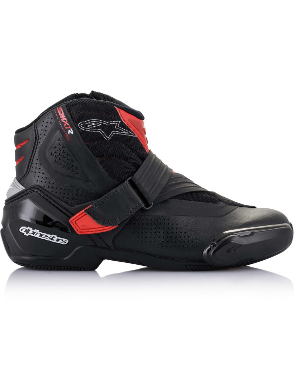Stivali Moto Alpinestars Vented SMX-1 R V2 - Nero/Rosso 222402113 - 4 Stivali Moto Alpinestars Vented SMX-1 R V2 - Nero/Rosso 222402113 - 4