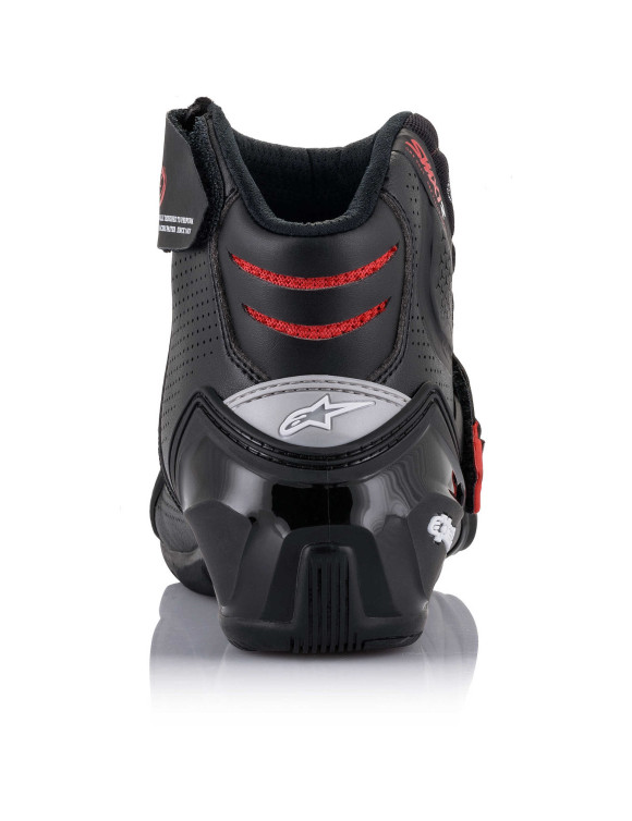 Alpinestars Vented SMX-1 R V2 Motorcycle Boots - Black/Red 222402113 - 5 Alpinestars Vented SMX-1 R V2 Motorcycle Boots - Black/Red 222402113 - 5