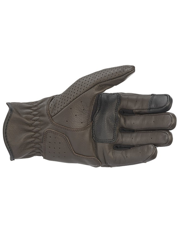 Guantes de moto de cuero Alpinestars Rayburn V2 - Marrón tabaco 3508320810 - 2