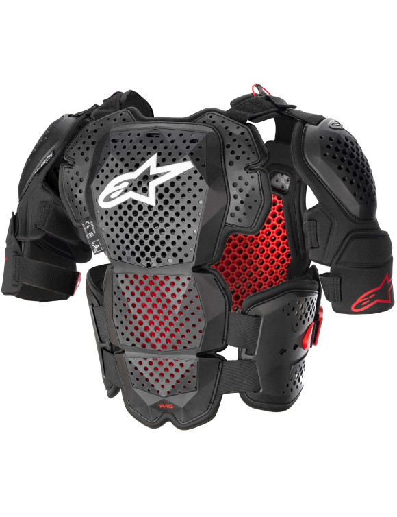 Pettorina Protettiva A-10 V2 - Antracite/Nero/Rosso 67005231431 - 2