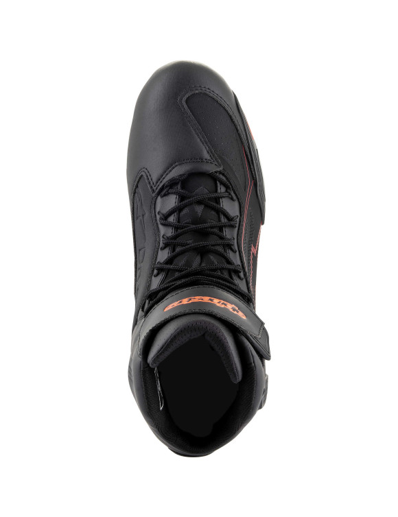 Zapatos de moto Alpinestars Faster-3 Drystar - Negro/Rojo fluo 25407191030 - 2