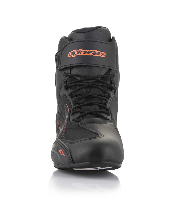 Zapatos de moto Alpinestars Faster-3 Drystar - Negro/Rojo fluo 25407191030 - 3