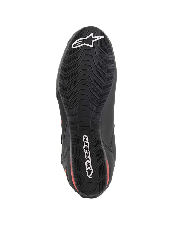 Zapatos de moto Alpinestars Faster-3 Drystar - Negro/Rojo fluo 25407191030 - 4