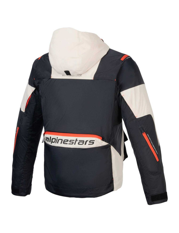 Veste de moto Alpinestars Mogress Air - Noir/Amande/Orange vif 33016251489 - 2