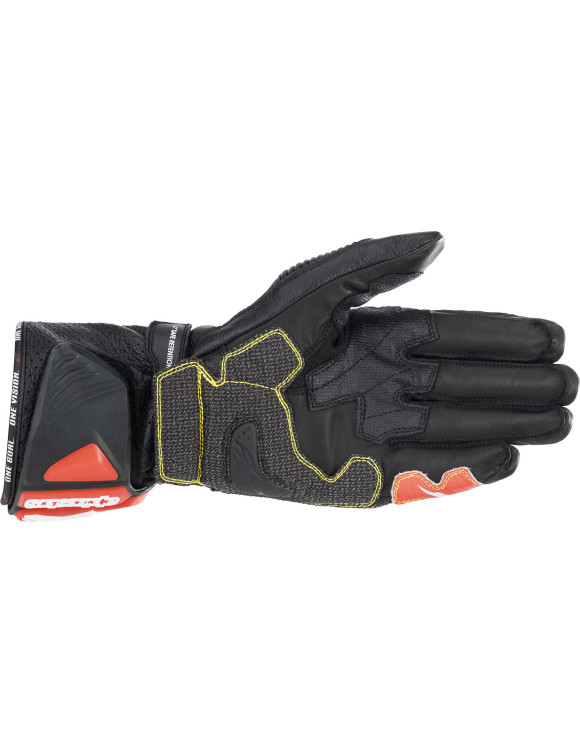 Guantes de moto Alpinestars GP Tech V2 - Negro/Blanco/Rojo fluo 35566221231 - 2